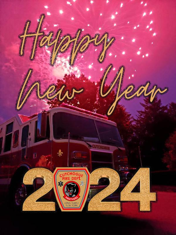 Happy New Year From CFD 2024 Cutchogue Fire Department